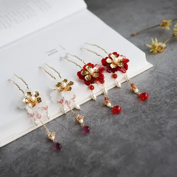 Pearls Manual Hair Jewelry Chai Step Shake Hanfu Cheongsam Decorate Hairpin Tassels Chinese Style Bride Flower Headwear Women
Pearls Manual Hair Jewelry Chai Step Shake Hanfu Cheongsam Decorate Hairpin Tassels Chinese Style Bride Flower Headwear Women