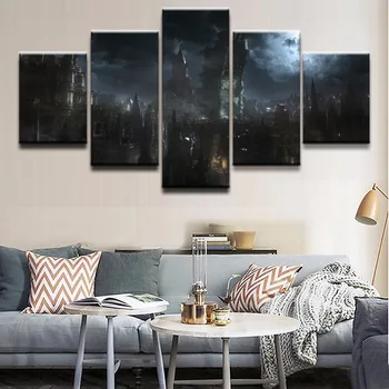 Canvas Painting Wall Art Frame Abstract Decor Pictures 5 Panel Game Bloodborne Building For Modern Living Room Prints Oil Poster
Canvas Painting Wall Art Frame Abstract Decor Pictures 5 Panel Game Bloodborne Building For Modern Living Room Prints Oil Poster