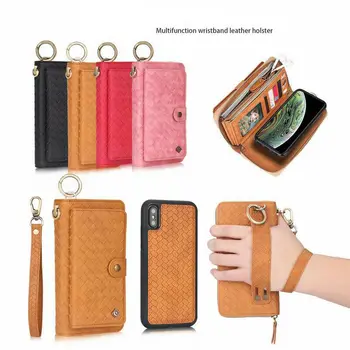 Sleeplion 14 Cards Handbag Zipper Multi Clip Removable Leather Wallet Woven Case For Iphone XS Max XR XS X 8 8+Plus 
Sleeplion 14 Cards Handbag Zipper Multi Clip Removable Leather Wallet Woven Case For Iphone XS Max XR XS X 8 8+Plus