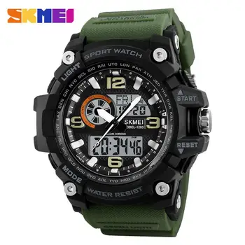SKMEI Men Smart Watch Dual Display Chronograph Fashion Outdoor Sports Watches 50M Waterproof Digital Wristwatches
SKMEI Men Smart Watch Dual Display Chronograph Fashion Outdoor Sports Watches 50M Waterproof Digital Wristwatches