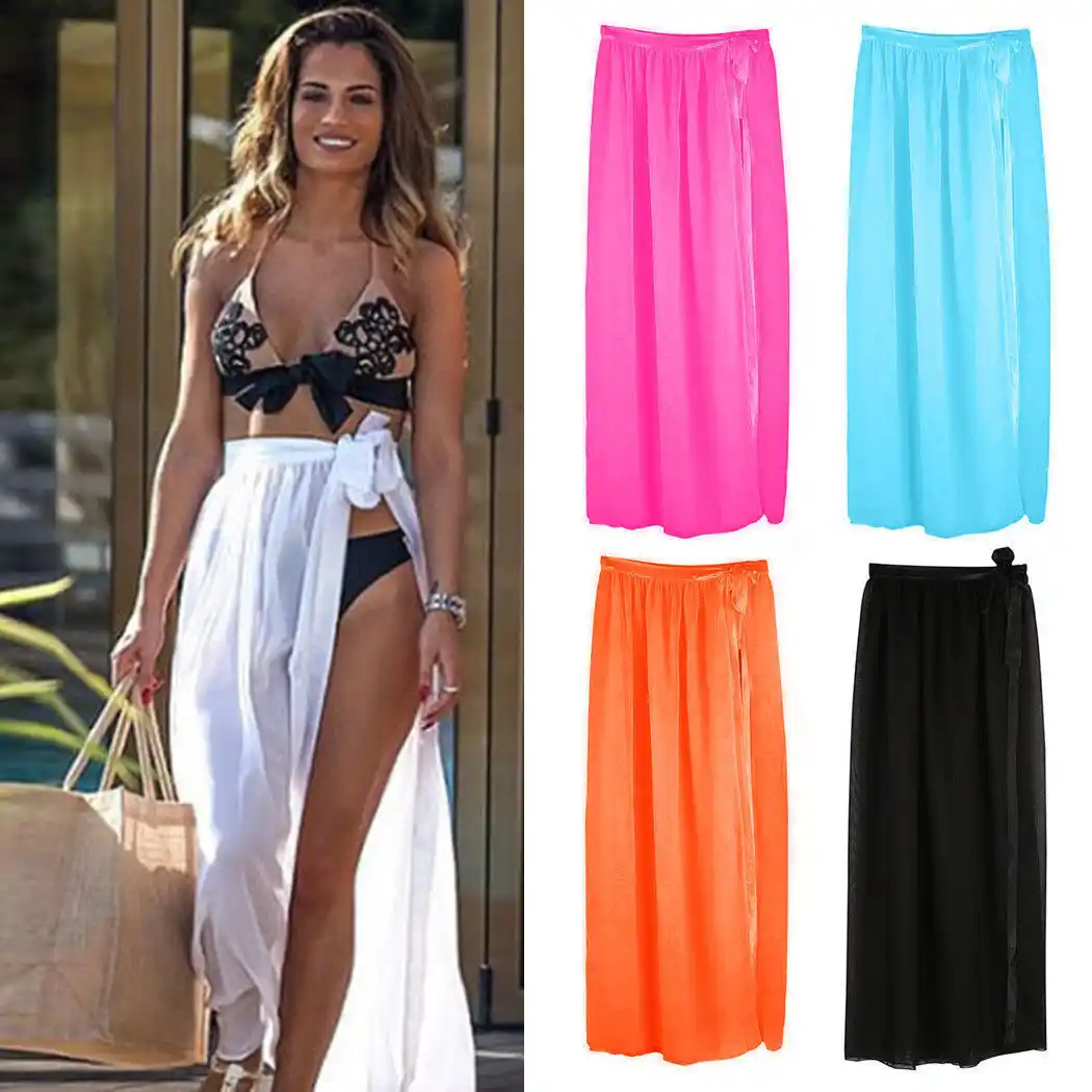 beach cover up wrap skirt
