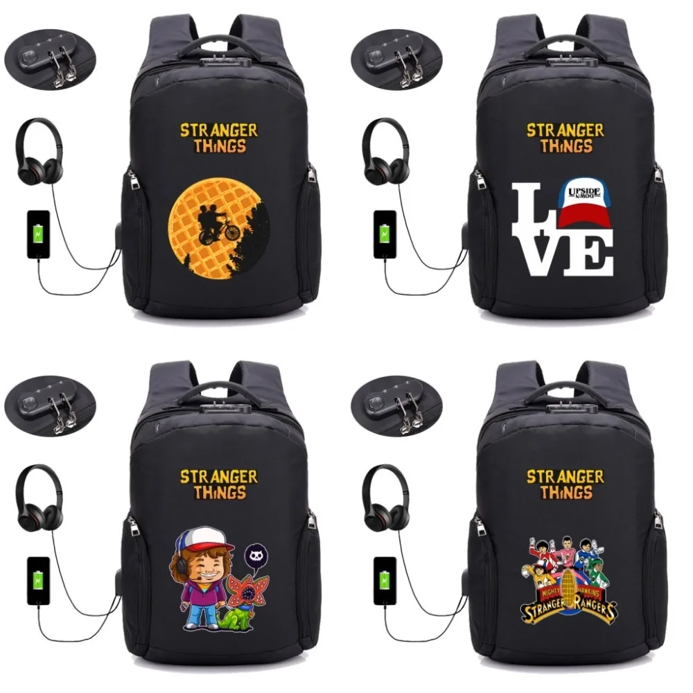 anime Stranger Things backpack Aelicy USB Charge Anti Theft Backpack Men Travel backpack Waterproof School Bags 24 style
anime Stranger Things backpack Aelicy USB Charge Anti Theft Backpack Men Travel backpack Waterproof School Bags 24 style