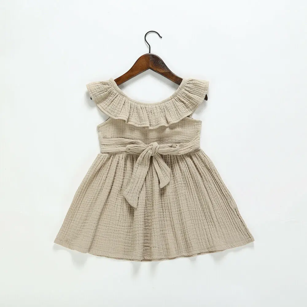 Princess Kids Baby Girl Clothes Dress Summer Cotton&Linen Solid Color Party Dress Sundress Cute Girl Clothing
Princess Kids Baby Girl Clothes Dress Summer Cotton&Linen Solid Color Party Dress Sundress Cute Girl Clothing