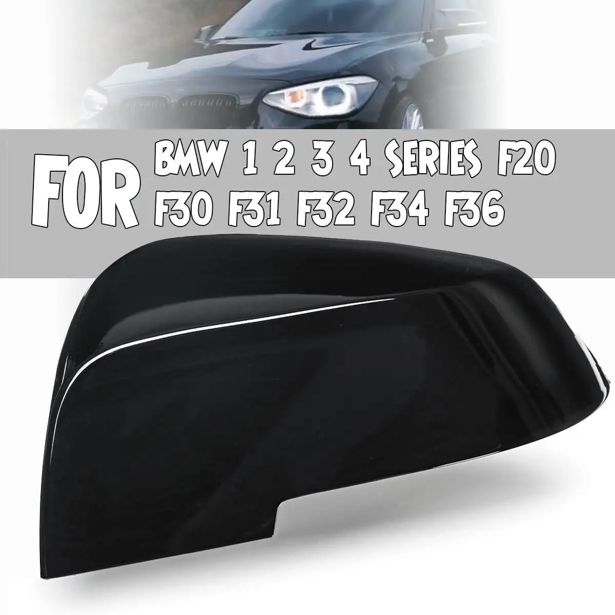 Left Gloss Black Side Wing Mirror Cover for BMW X1 E84 F20 F21 F22 F23 F30 F31 F32 F34 F36 Rearview Mirror Cover Cap
Left Gloss Black Side Wing Mirror Cover for BMW X1 E84 F20 F21 F22 F23 F30 F31 F32 F34 F36 Rearview Mirror Cover Cap