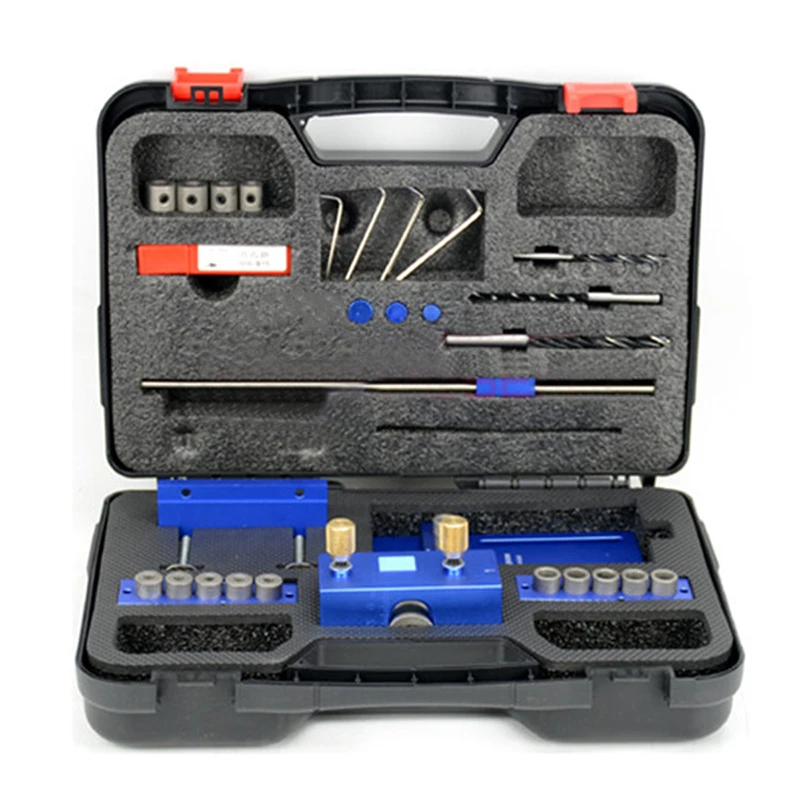 28Pcs Woodworking Drilling Locator Guide Wood Dowel Hole Drilling Guide Jig Drill Bit Kit Woodworking Carpentry Positioner Tool
28Pcs Woodworking Drilling Locator Guide Wood Dowel Hole Drilling Guide Jig Drill Bit Kit Woodworking Carpentry Positioner Tool