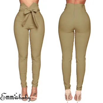 arrival Women High Waist Casual Pants arrival Ladies Bowknot Long Slim Skinny Pants Bandage Elastic Pencil Trousers With Sashes
arrival Women High Waist Casual Pants arrival Ladies Bowknot Long Slim Skinny Pants Bandage Elastic Pencil Trousers With Sashes