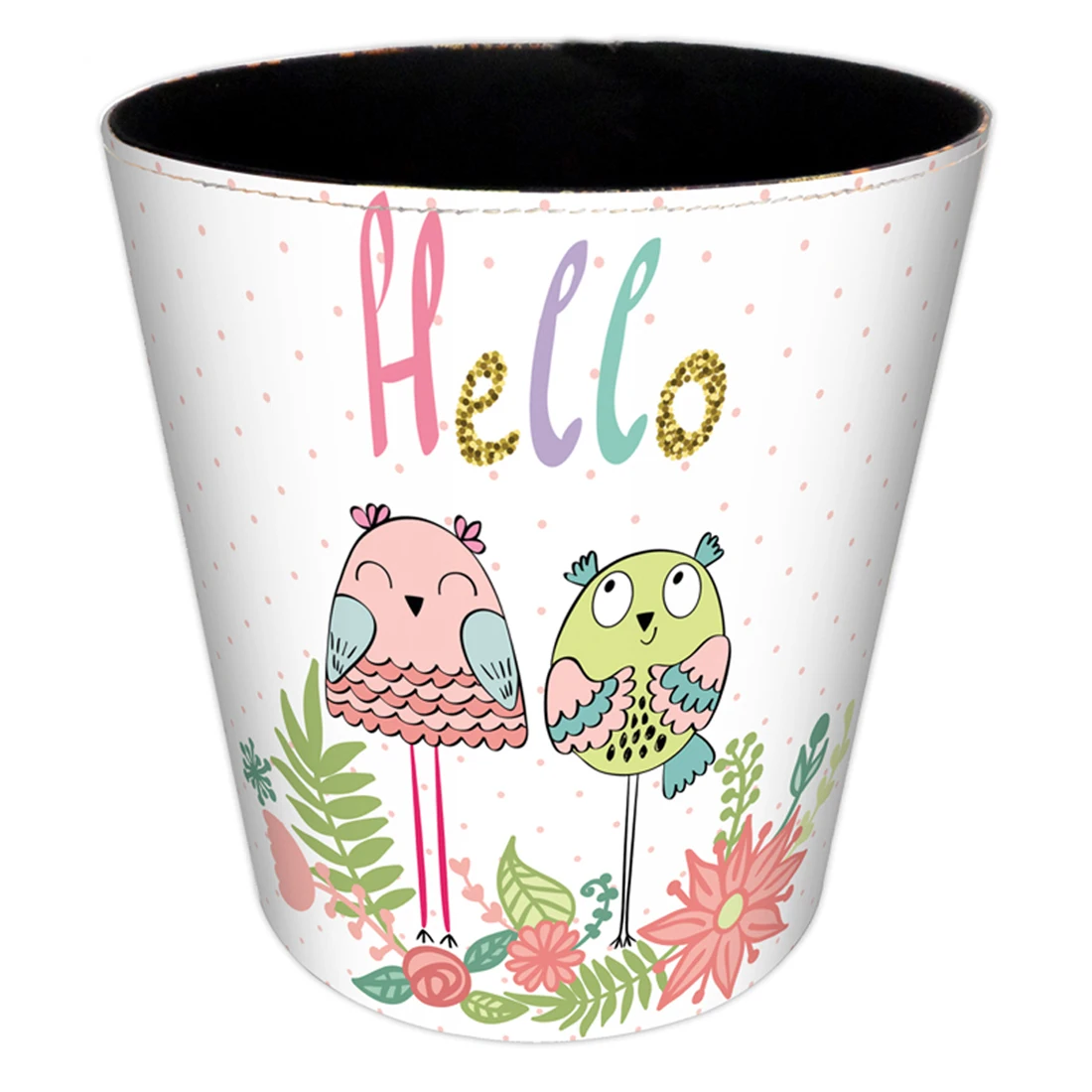 26*20*26CM 10L Waterproof Cartoon Leather Trash Bin Waste Container Garbage Can - Owl
26*20*26CM 10L Waterproof Cartoon Leather Trash Bin Waste Container Garbage Can - Owl