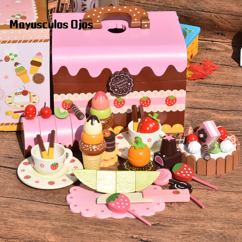 Wooden Sweet Princess Chocolate Cake Box Fruit Refreshment Group Girl Play House Toy
Wooden Sweet Princess Chocolate Cake Box Fruit Refreshment Group Girl Play House Toy