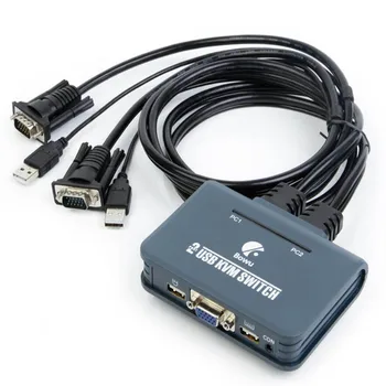 KVM Switch USB Switcher 2 Port PCs Sharing 2 Devices for Keyboard Mouse Printer Monitor Selector USB Switch VGA KVM
KVM Switch USB Switcher 2 Port PCs Sharing 2 Devices for Keyboard Mouse Printer Monitor Selector USB Switch VGA KVM
