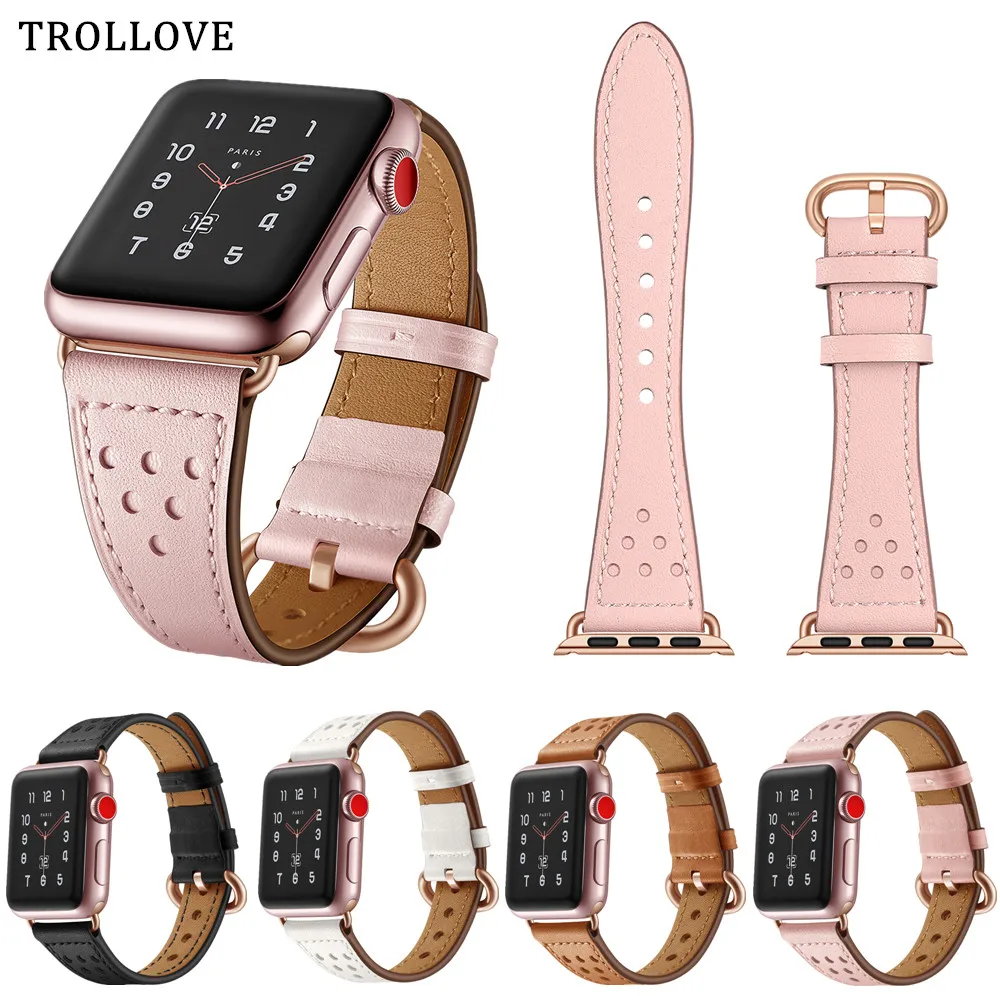 Watch Accessories Leather Watchband For Apple Watch Bands 44mm 40mm 42mm 38mm Series 4 3 2 1 for iWatch Luxury Strap Bracelet
Watch Accessories Leather Watchband For Apple Watch Bands 44mm 40mm 42mm 38mm Series 4 3 2 1 for iWatch Luxury Strap Bracelet