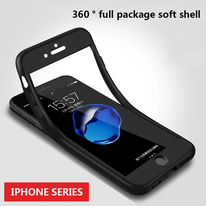 Iphone Soft shell soft black TPU phone case 360 degrees full package Plain Business Pure color Anti-knock waterproof for iPhone8
Iphone Soft shell soft black TPU phone case 360 degrees full package Plain Business Pure color Anti-knock waterproof for iPhone8