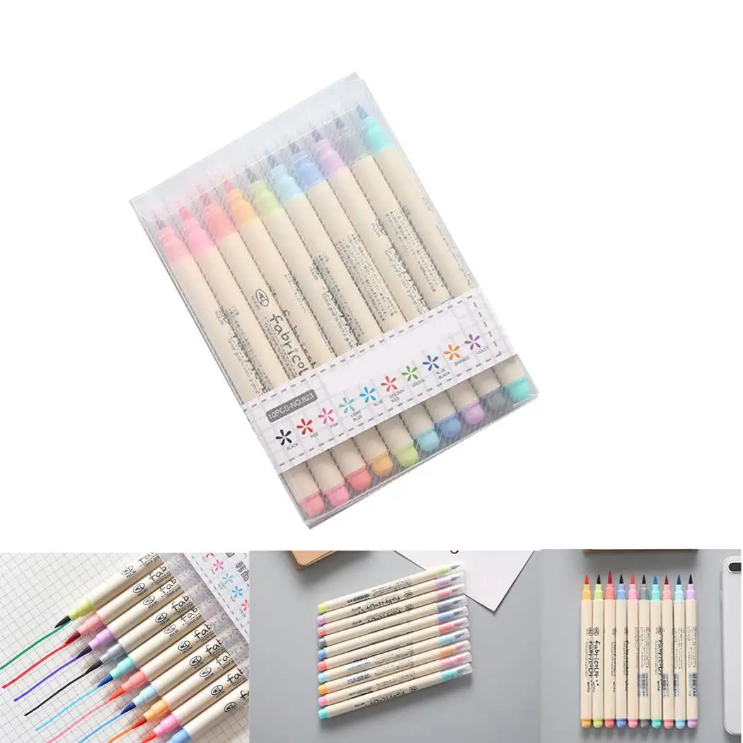 10Pcs Watercolor Calligraphy Brush Pens Set Random with Casual Plastic Soft Flexible Tips
10Pcs Watercolor Calligraphy Brush Pens Set Random with Casual Plastic Soft Flexible Tips