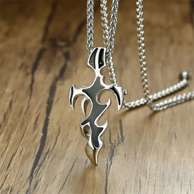 Vnox Mens Cross Pendant Necklaces Stainless Steel Free Chain 24" Religious Prayer Jewelry
Vnox Mens Cross Pendant Necklaces Stainless Steel Free Chain 24" Religious Prayer Jewelry