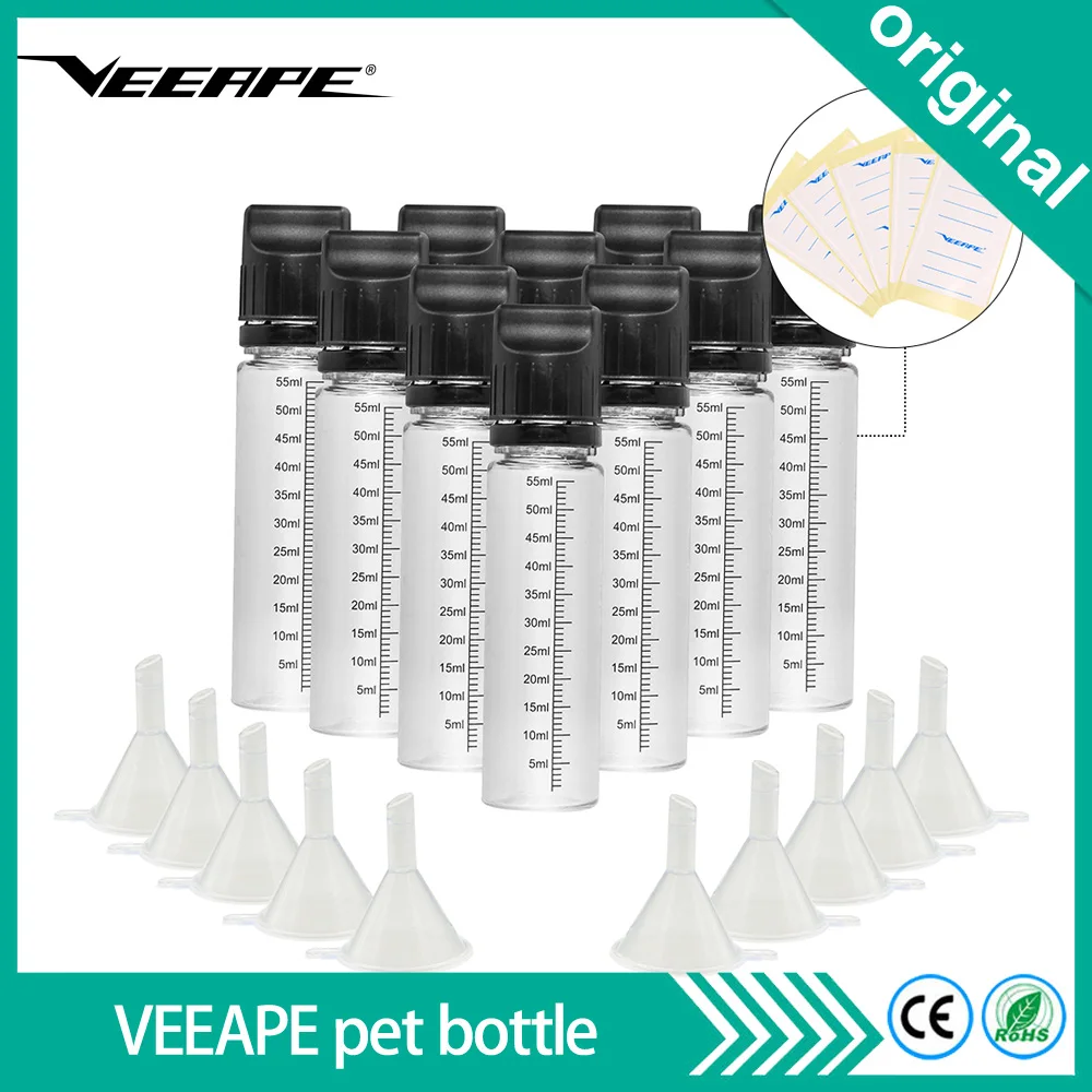 10pcs Vape Bottle Original Veeape E juice Dropper bottle with Scale 60ml 100ml Childproof Cap E Cigarette Liquid Bottle
10pcs Vape Bottle Original Veeape E juice Dropper bottle with Scale 60ml 100ml Childproof Cap E Cigarette Liquid Bottle