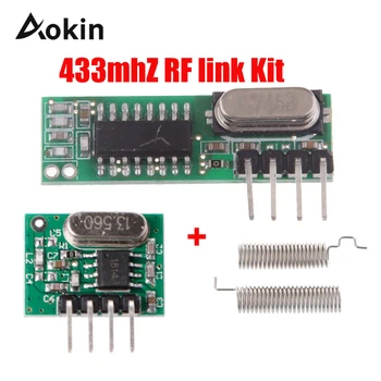 433 Mhz Superheterodyne RF Receiver and Transmitter Module For Arduino uno Wireless module Diy Kits 433Mhz Remote controls
433 Mhz Superheterodyne RF Receiver and Transmitter Module For Arduino uno Wireless module Diy Kits 433Mhz Remote controls