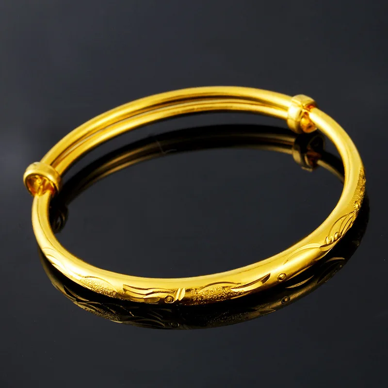 Vietnam Alluvial Gold Bangle for Children Gold Dragon Phoenix Bracelets Flexible designs
Vietnam Alluvial Gold Bangle for Children Gold Dragon Phoenix Bracelets Flexible designs