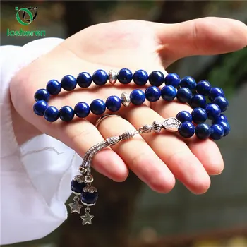 LOSHEREN Natural Lapis Lazuli Stone Tasbih 8mm 10mm Prayer Beads 33 Muslim Rosary Bracelets Islam Misbaha Jewelry
LOSHEREN Natural Lapis Lazuli Stone Tasbih 8mm 10mm Prayer Beads 33 Muslim Rosary Bracelets Islam Misbaha Jewelry