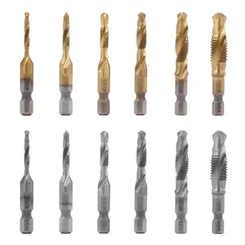 M3-M10 Hex Shank Titanium Plated HSS Hand Screw Thread Metric Tap Drill Bit
M3-M10 Hex Shank Titanium Plated HSS Hand Screw Thread Metric Tap Drill Bit
