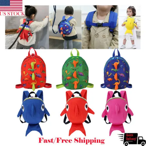 USA Kids School Bags Anti Lost Harnesses Leashes Toddler Dinosaur Shark Backpack Strap Bag For Walking Toddler
USA Kids School Bags Anti Lost Harnesses Leashes Toddler Dinosaur Shark Backpack Strap Bag For Walking Toddler