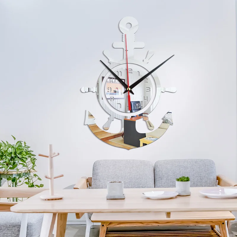 Anchor Clock Beach Sea Theme Nautical Ship Wheel Rudder Steering Wheel Decor Wall Stickers Hanging Decoration
Anchor Clock Beach Sea Theme Nautical Ship Wheel Rudder Steering Wheel Decor Wall Stickers Hanging Decoration
