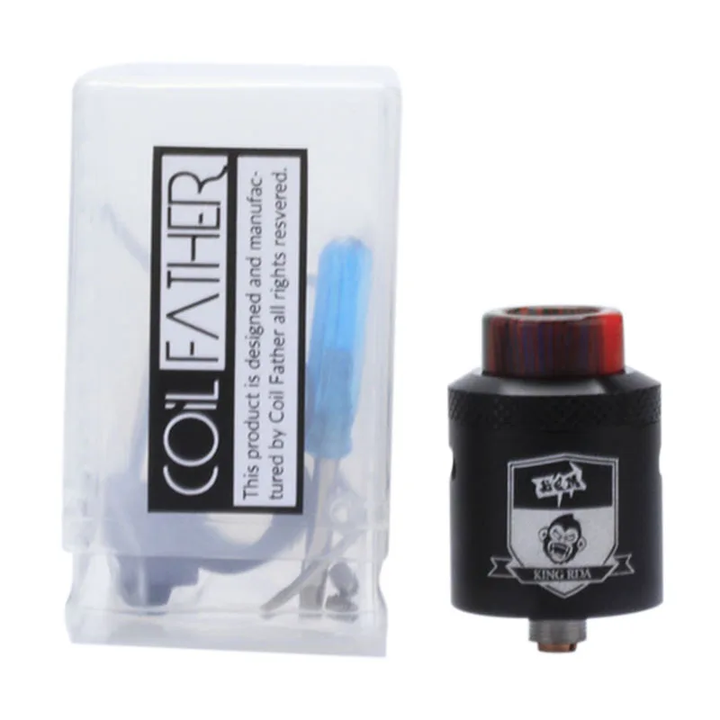 Coil Father King RDTA Style 810 RDA RTA 3.5ml Capacity 25mm Vaporizer Tank For Electronic Cigarette Box Mod Hookah Vape Atomiz
Coil Father King RDTA Style 810 RDA RTA 3.5ml Capacity 25mm Vaporizer Tank For Electronic Cigarette Box Mod Hookah Vape Atomiz