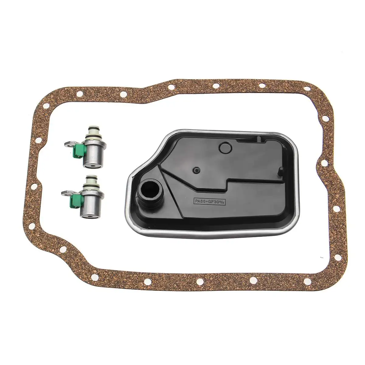 Transmission Shift Control Solenoid Replacement Kit For Ford For Mazda Products with the 4F27E & FN4A-EL Model 4-Speed 1999-on
Transmission Shift Control Solenoid Replacement Kit For Ford For Mazda Products with the 4F27E & FN4A-EL Model 4-Speed 1999-on