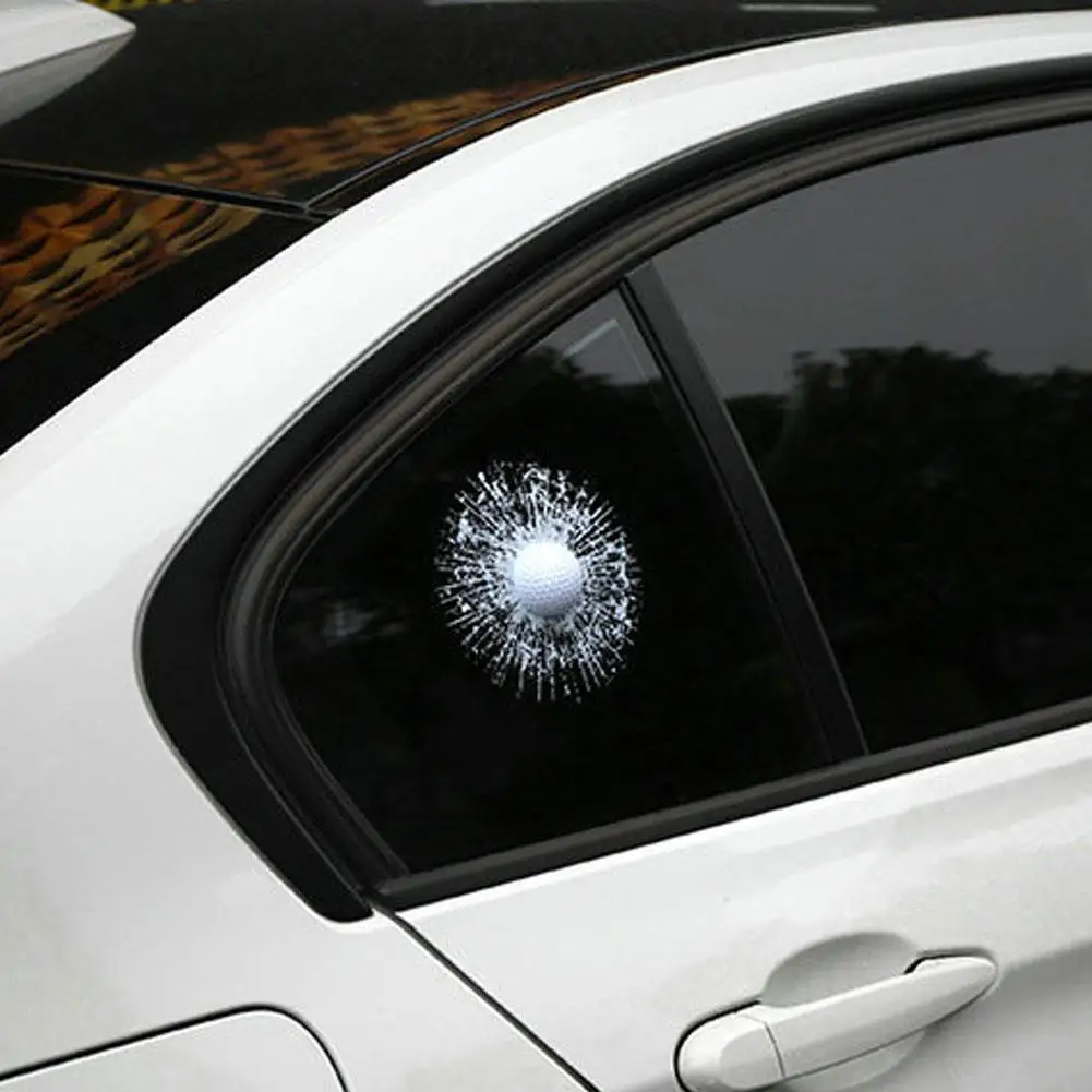 Hot Broken Glass 3D Car Sticker Car Window Ball Hits Self Adhesive Funny High Quality Car Stickers
Hot Broken Glass 3D Car Sticker Car Window Ball Hits Self Adhesive Funny High Quality Car Stickers