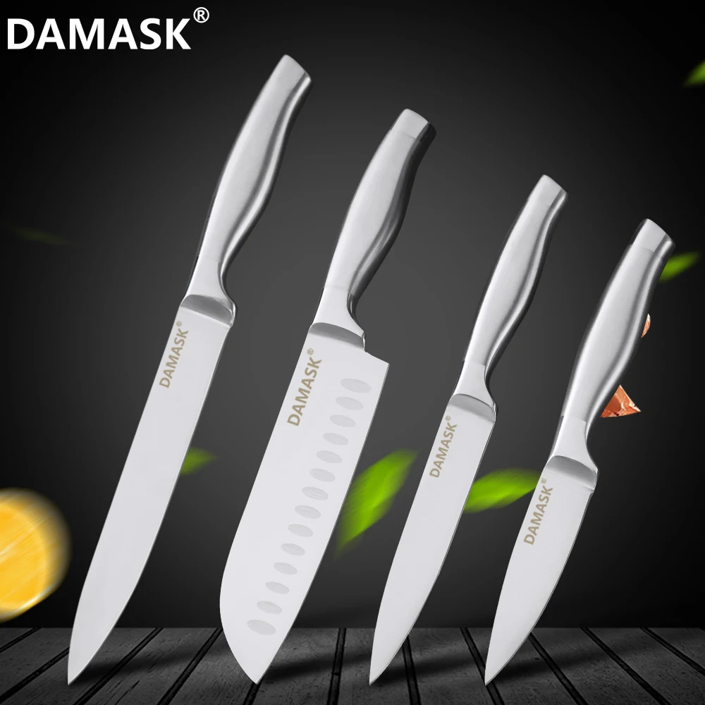 Damask Stainless Steel Knife Set Kitchen Knife Cutlery Seamless Welding Utility Chef Santoku Bread Slicing Paring Cooking Knives
Damask Stainless Steel Knife Set Kitchen Knife Cutlery Seamless Welding Utility Chef Santoku Bread Slicing Paring Cooking Knives