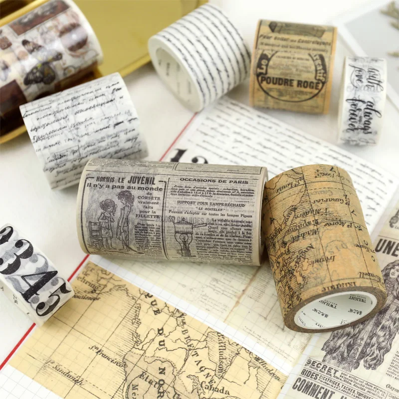 MyPretties Vintage Words Letters Newspaper Map Tickets Decorative Masking Tape DIY Scrapbooking Stickers Planner Washi Tape
MyPretties Vintage Words Letters Newspaper Map Tickets Decorative Masking Tape DIY Scrapbooking Stickers Planner Washi Tape