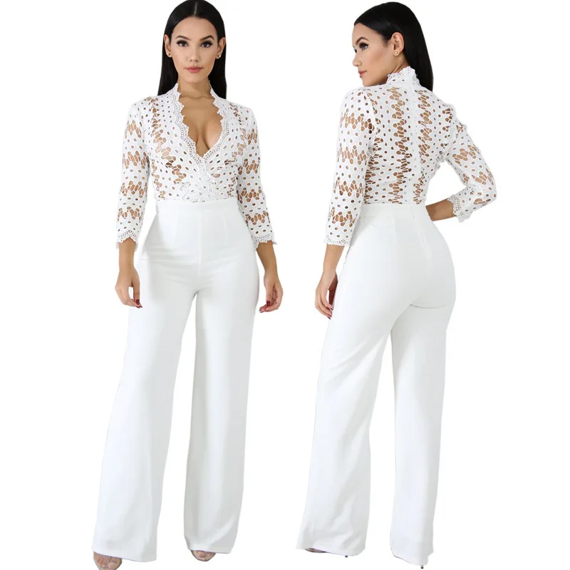 MUXU fashion white lace patchwork bodysuit rompers womens jumpsuit one piece transparent sexy playsuits women body long sleeve
MUXU fashion white lace patchwork bodysuit rompers womens jumpsuit one piece transparent sexy playsuits women body long sleeve