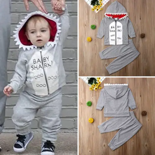 Toddler Kids Baby Boy Shark Clothes Set Boys Zipper Hoodie Tops Pants Outfits 2Pcs Set Costume
Toddler Kids Baby Boy Shark Clothes Set Boys Zipper Hoodie Tops Pants Outfits 2Pcs Set Costume