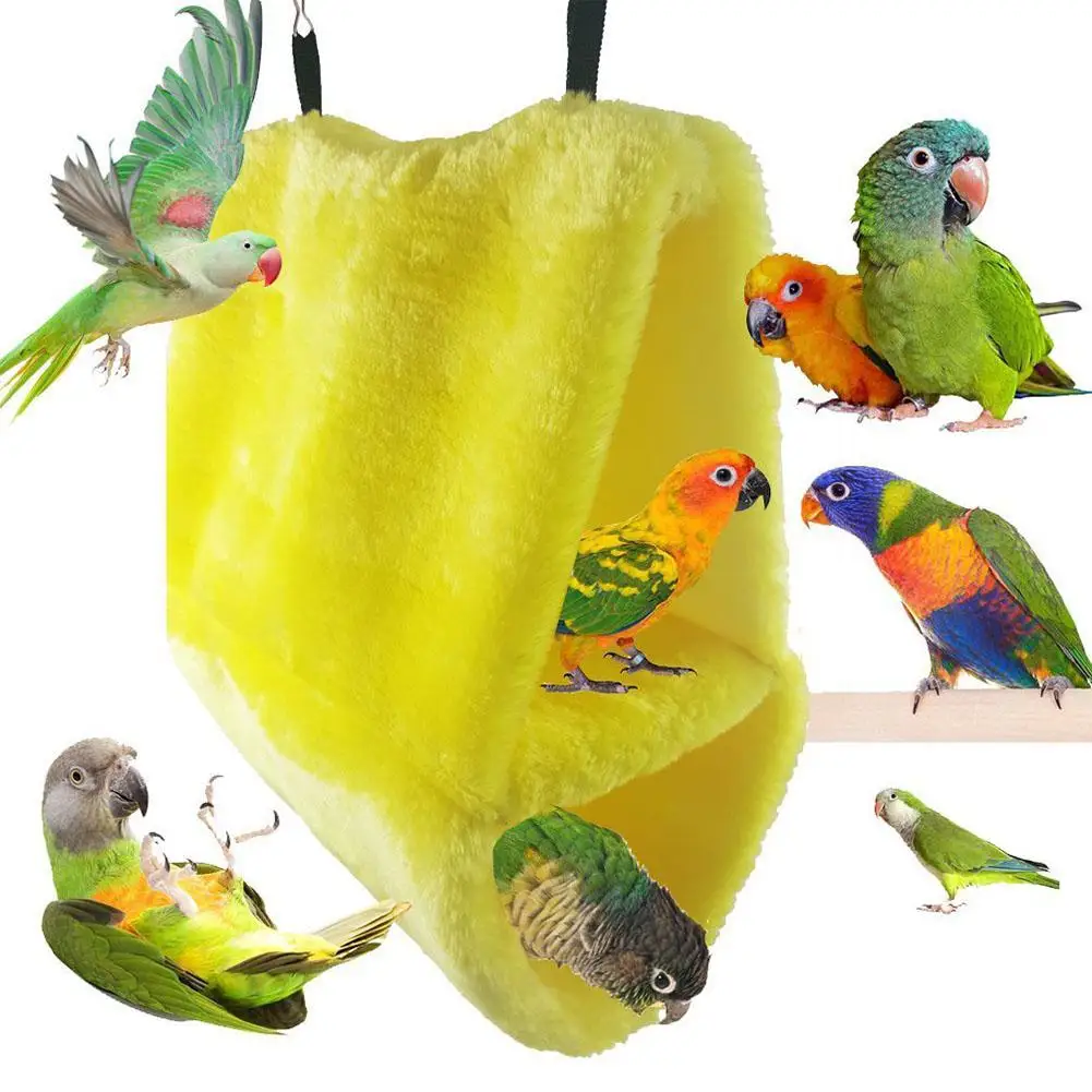 AsyPets Winter Double Layer Fleece Birds Nest Warm Parrot House Triangular Hammock Hanging Bed Parrot House Pet Bird Cage
AsyPets Winter Double Layer Fleece Birds Nest Warm Parrot House Triangular Hammock Hanging Bed Parrot House Pet Bird Cage