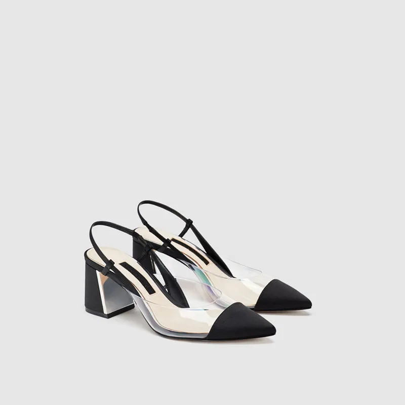 Women's Shoes With With Shoe Sharp High-heeled Shoes Coarse With Woman Sandals Transparent
Women's Shoes With With Shoe Sharp High-heeled Shoes Coarse With Woman Sandals Transparent