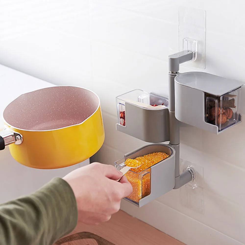 1pc Seasoning Box Kitchen Spice Storage Bottle Jars Hanging Rotatable Condiment Dispenser Spice Storage Bottle
1pc Seasoning Box Kitchen Spice Storage Bottle Jars Hanging Rotatable Condiment Dispenser Spice Storage Bottle