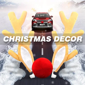 Car Christmas Decoration Reindeer Ears Red Nose Costume Decor Tools Toys Cover Sticker
Car Christmas Decoration Reindeer Ears Red Nose Costume Decor Tools Toys Cover Sticker