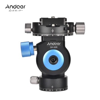 Andoer GT-20R Pan/Tilt Head Aluminum Alloy Tripod Monopod Head 360 Degree Rotating for Canon Sony Nikon Cameras Camcorders DSLR
Andoer GT-20R Pan/Tilt Head Aluminum Alloy Tripod Monopod Head 360 Degree Rotating for Canon Sony Nikon Cameras Camcorders DSLR