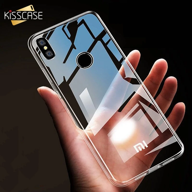 KISSCASE Transparent TPU Case For Xiaomi pocophone F1 Mi 8 6 5 4 A1 A2 5X Soft Silicone Phone Redmi Note Plus 5a 4X |