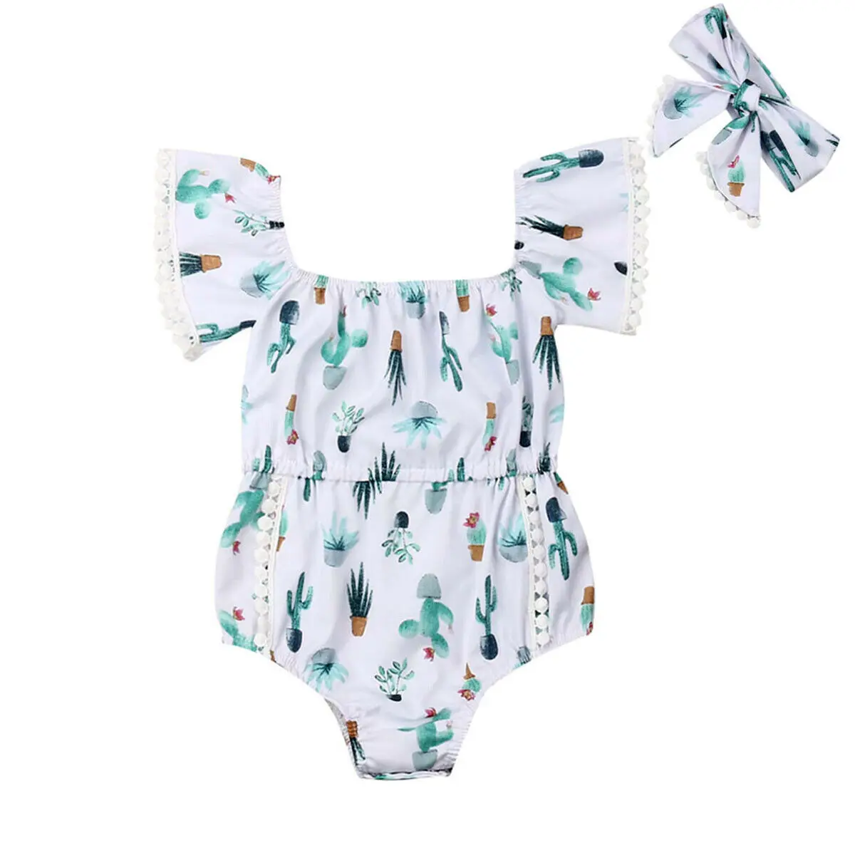 2019 Newest Casual Newborn Baby Girl Clothes Kid Off Shoulder Flying Sleeve Cactus Body Romper Jumpsuit Sunsuit Headband Set
2019 Newest Casual Newborn Baby Girl Clothes Kid Off Shoulder Flying Sleeve Cactus Body Romper Jumpsuit Sunsuit Headband Set