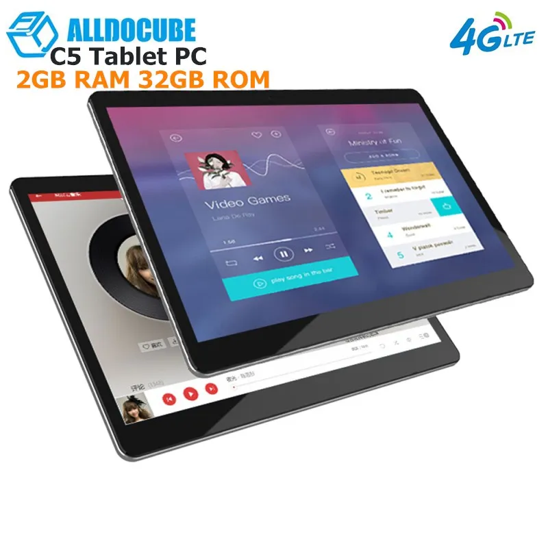ALLDOCUBE C5 4G Phablet 9.6''Android 7.0 MTK6737 1.3GHz 2GB RAM 32GB eMMC ROM Dual SIM Cards Front Rear Double Cameras Tablet PC
ALLDOCUBE C5 4G Phablet 9.6''Android 7.0 MTK6737 1.3GHz 2GB RAM 32GB eMMC ROM Dual SIM Cards Front Rear Double Cameras Tablet PC