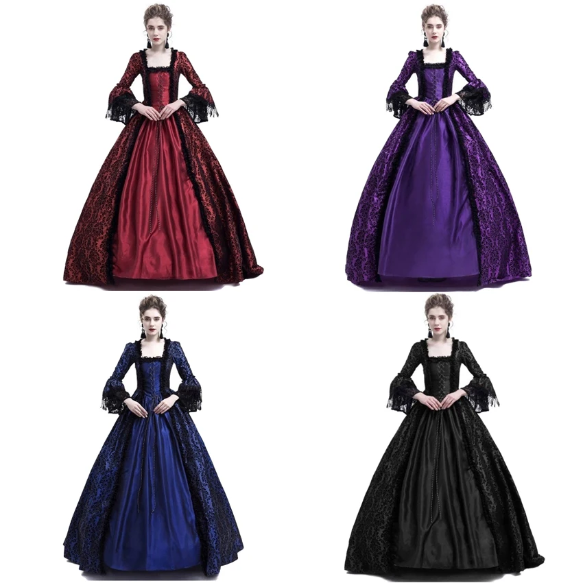 Adult Woman Palace Court Princess Dress Thin Elegant Ball Gown Square Collar Lace Halloween Costumes Renaissance Medieval Dress
Adult Woman Palace Court Princess Dress Thin Elegant Ball Gown Square Collar Lace Halloween Costumes Renaissance Medieval Dress