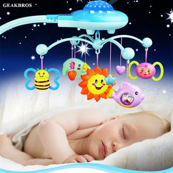 Baby Rattle Infant Toys For 0-12 Months Crib Mobile Bed Bell With Music Sky Stars Projection Early Learning Kids Birthday Toys
Baby Rattle Infant Toys For 0-12 Months Crib Mobile Bed Bell With Music Sky Stars Projection Early Learning Kids Birthday Toys