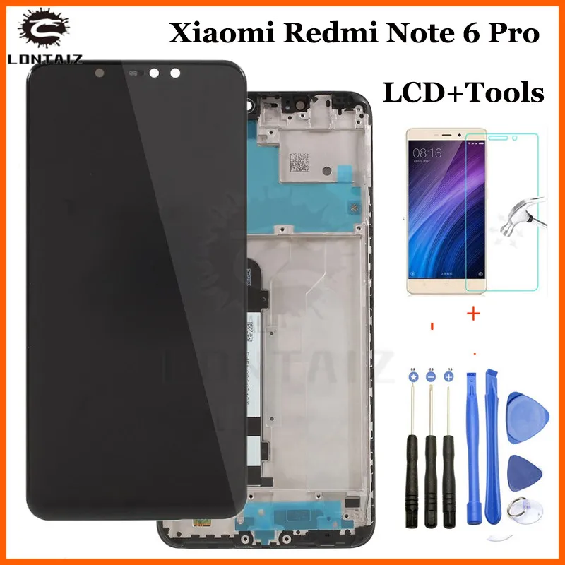 100% New for Xiaomi Redmi Note 6 Pro LCD Display with Frame Touch Screen Digitizer LCD Redmi Note6 Pro Assembly Repair Parts
100% New for Xiaomi Redmi Note 6 Pro LCD Display with Frame Touch Screen Digitizer LCD Redmi Note6 Pro Assembly Repair Parts