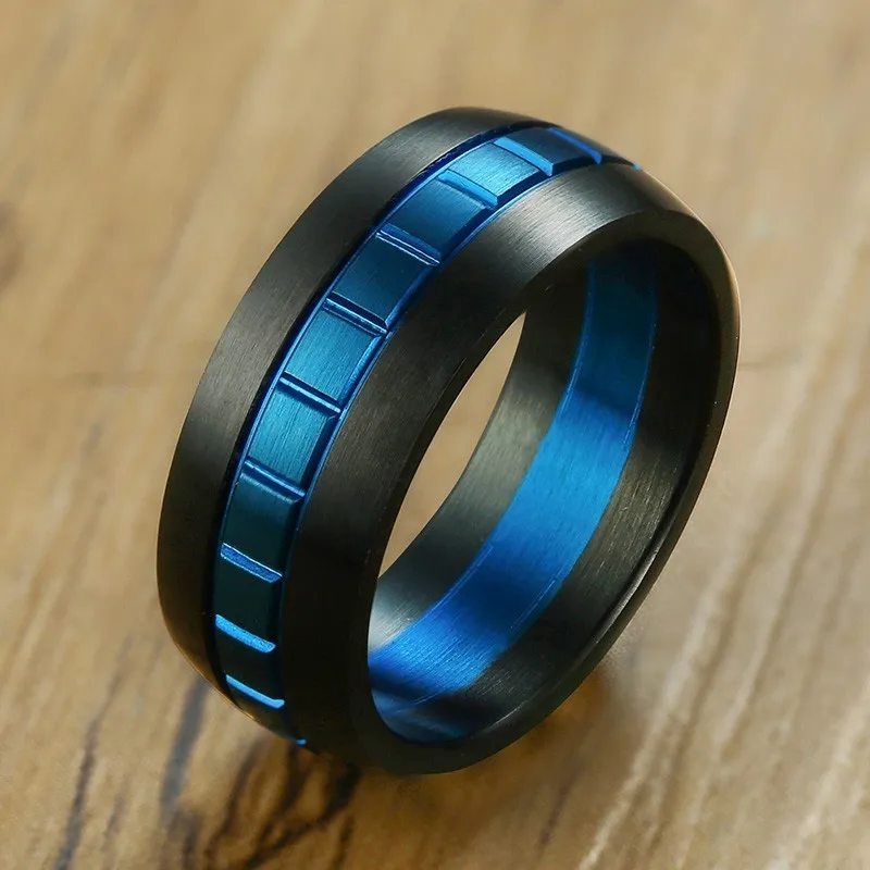 Mens Stainless Steel Ring Black With Blue Color Square Centrl Fashion Wedding Brands Male Inside Personalized Gifts
Mens Stainless Steel Ring Black With Blue Color Square Centrl Fashion Wedding Brands Male Inside Personalized Gifts