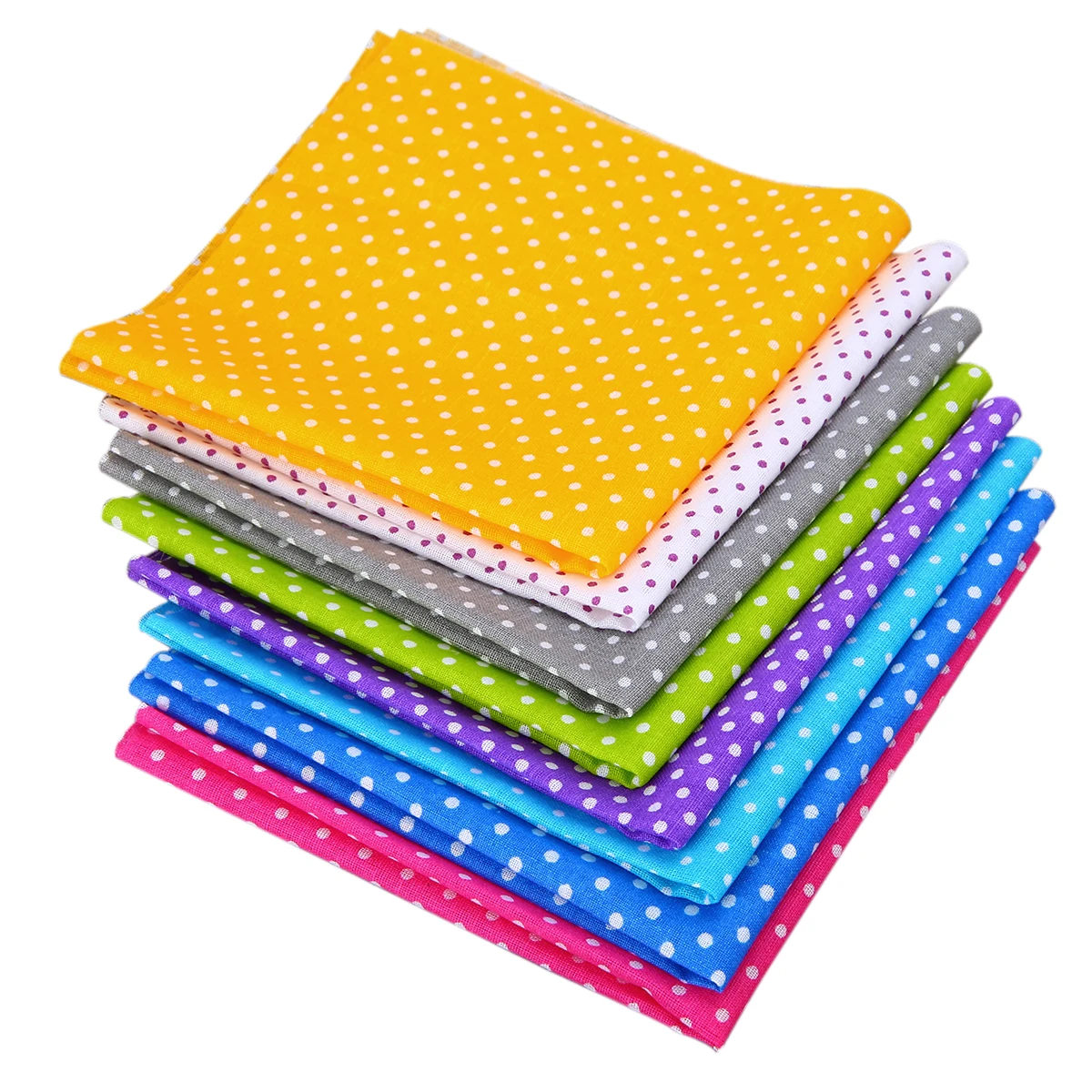 8pcs Multicolor Wave Point Print 100% Cotton Fabric 25X25cm Squares Pre Cut Quilt Fabric Quarters Needlework DIY Sewing Supplies
8pcs Multicolor Wave Point Print 100% Cotton Fabric 25X25cm Squares Pre Cut Quilt Fabric Quarters Needlework DIY Sewing Supplies