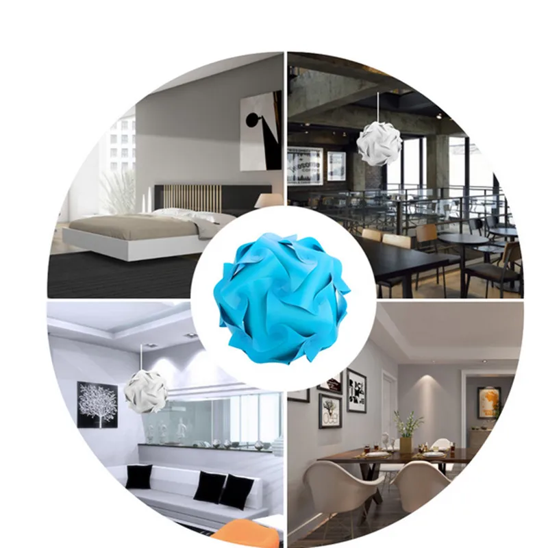 New 30Pcs DIY PP Modern Lampshade Pendant Ball Novel IQ Lamp Jigsaw Puzzle LED Light Multicolour For Bar Ceiling Chandelier
New 30Pcs DIY PP Modern Lampshade Pendant Ball Novel IQ Lamp Jigsaw Puzzle LED Light Multicolour For Bar Ceiling Chandelier