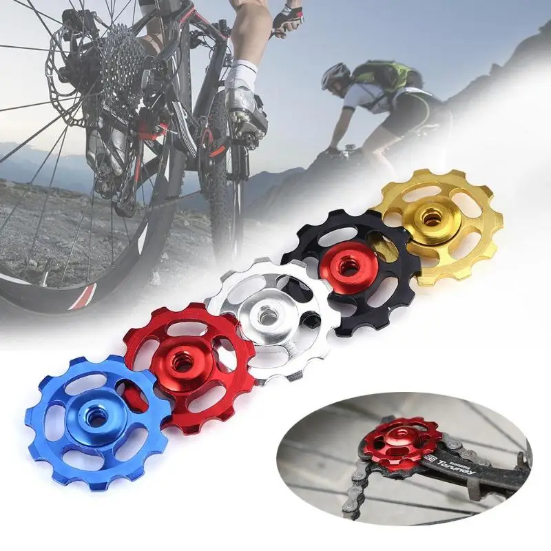 MTB 11T Bicycle Rear Derailleur Wheel Ceramic Bearing Pulley CNC Road Bike Guide Roller Idler Part Cycling Accessory
MTB 11T Bicycle Rear Derailleur Wheel Ceramic Bearing Pulley CNC Road Bike Guide Roller Idler Part Cycling Accessory