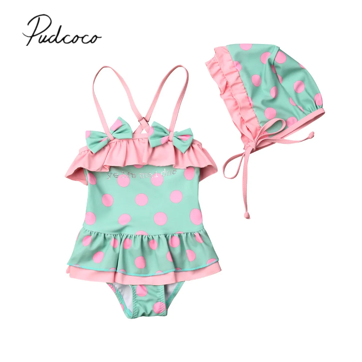 2019 Brand New Toddler Kids Baby Girl Dot Swimwear 2PCS Ruffles Sleeveless One-Piece +Cap Swimsuit Tankini Dress Beachwear 1-6T
2019 Brand New Toddler Kids Baby Girl Dot Swimwear 2PCS Ruffles Sleeveless One-Piece +Cap Swimsuit Tankini Dress Beachwear 1-6T