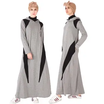Muslim Women Long Sleeve Maxi Dress Girl Casual Hooded Patchwork Islam Robe Sports Dress Patchwork Ankle-Length Arab Dubai Gown
Muslim Women Long Sleeve Maxi Dress Girl Casual Hooded Patchwork Islam Robe Sports Dress Patchwork Ankle-Length Arab Dubai Gown