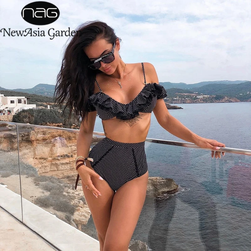 NewAsia Garden Elegant Ruffle Bathing Suit Women Sexy Off Shoulder Two Piece Set Beachwear Vintage Polka Dot Summer 2 Piece Set
NewAsia Garden Elegant Ruffle Bathing Suit Women Sexy Off Shoulder Two Piece Set Beachwear Vintage Polka Dot Summer 2 Piece Set
