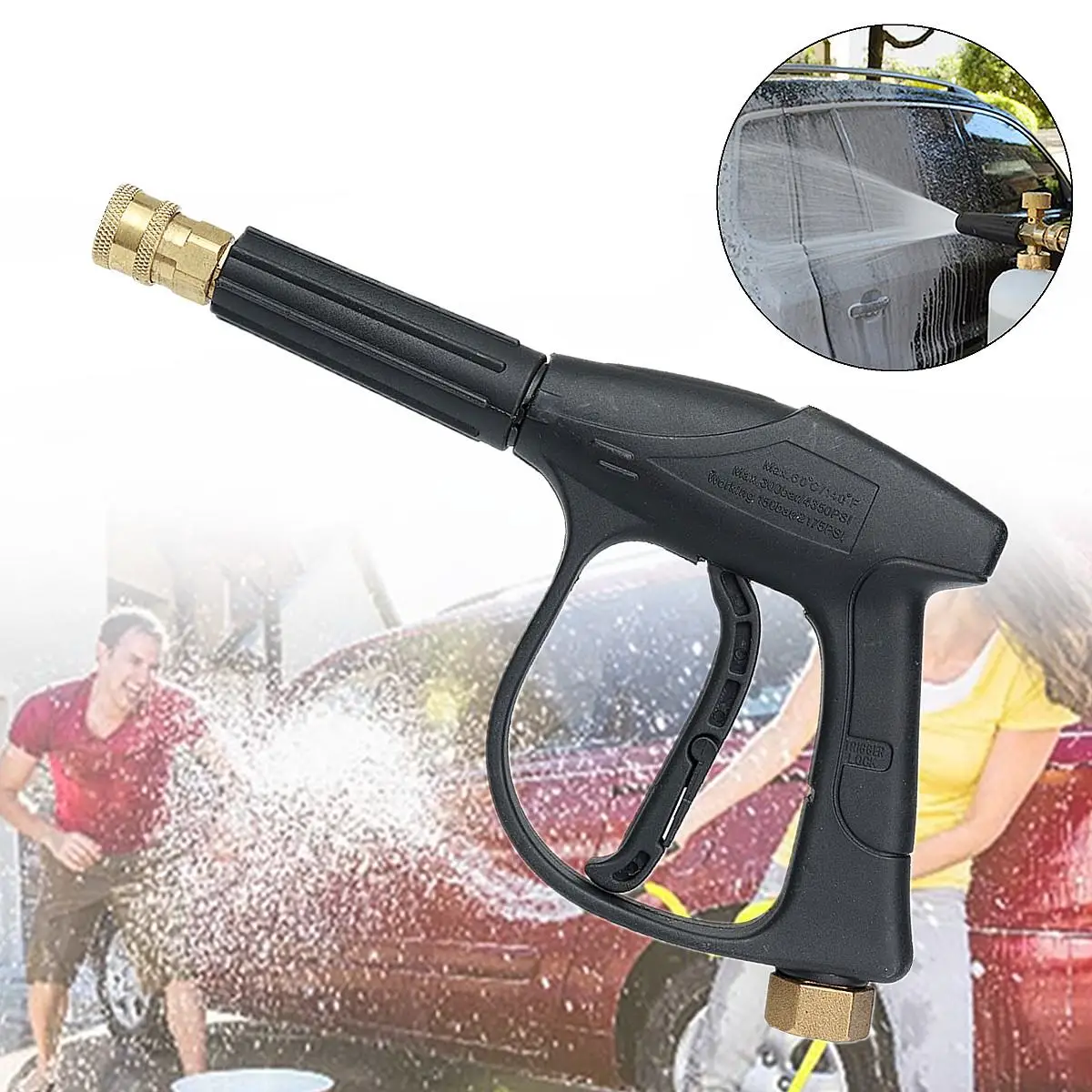 1/4 inch Quick Connect High Pressure Car Washer Washing Cleaning Tool Water Sprayer 26x16.5cm Fit For Farm Workshop Construction
1/4 inch Quick Connect High Pressure Car Washer Washing Cleaning Tool Water Sprayer 26x16.5cm Fit For Farm Workshop Construction